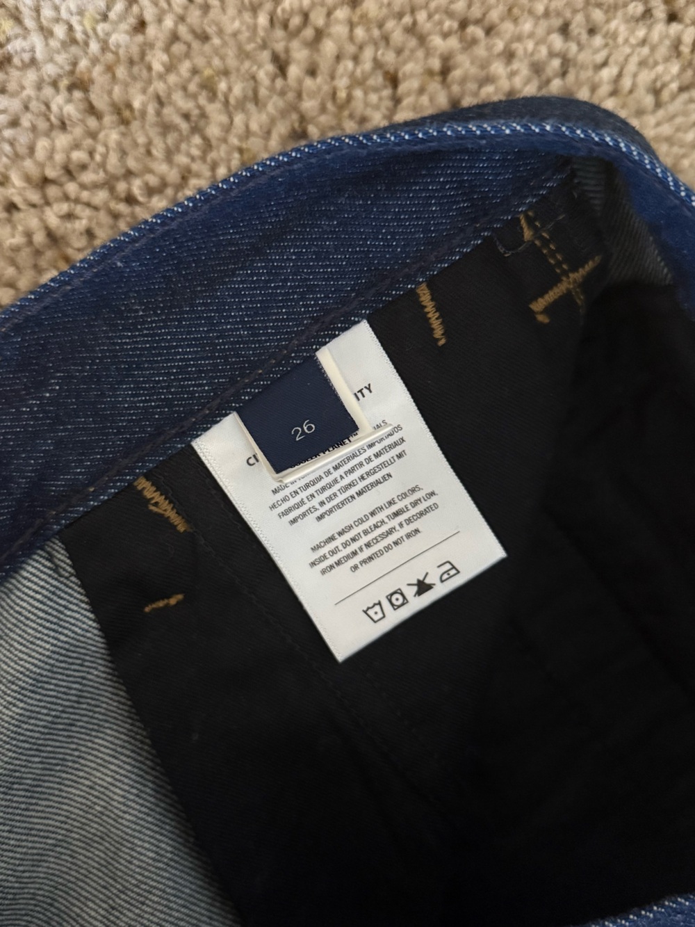 Citizens of Humanity Ayla Baggy Jeans Amherst Dark Indigo worn once - Picture 6 of 6